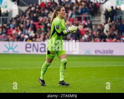 Bristol, Regno Unito. 26 novembre 2023. Ashton Gate Stadium Manchester United Women affronta Bristol City Women all'Ashton Gate Stadium di Bristol, Regno Unito, ottenendo una vittoria per 2-0 contro Manchester il 26/11/2023 Veronica Iweanya/SPP (Veronica Iweanya/SPP) credito: SPP Sport Press Photo. /Alamy Live News Foto Stock