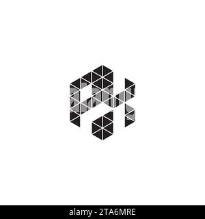 Lettere iniziali del logo PX in un design professionale di alta qualità che si adatta bene a qualsiasi supporto di stampa Illustrazione Vettoriale