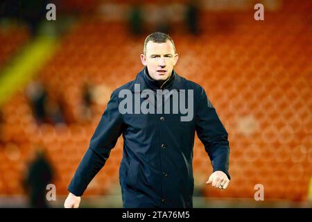 Oakwell Stadium, Barnsley, Inghilterra - 28 novembre 2023 Neill Collins Manager di Barnsley - dopo la partita - Barnsley contro Wycombe Wanderers, Sky Bet League One, 2023/24, Oakwell Stadium, Barnsley, Inghilterra - 28 novembre 2023 crediti: Arthur Haigh/WhiteRosePhotos/Alamy Live News Foto Stock