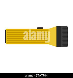 Torcia gialla isolata su sfondo bianco. Illustrazione vettoriale Illustrazione Vettoriale