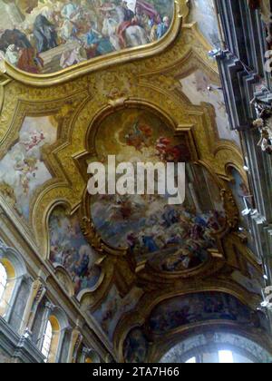 Scene della vita di San Benedetto e Gloria 1740-46 di Francesco De Mura Foto Stock