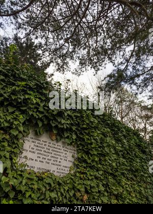 Norman Castle, Wallingford Castle Ruins, Wallingford, Oxfordshire, Inghilterra, REGNO UNITO, REGNO UNITO. Foto Stock