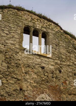 Norman Castle, Wallingford Castle Ruins, Wallingford, Oxfordshire, Inghilterra, REGNO UNITO, REGNO UNITO. Foto Stock