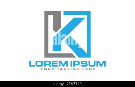 K Logo Design esclusivo e moderno Illustrazione Vettoriale