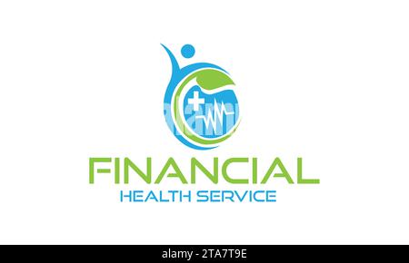 Design del logo medico esclusivo e design del logo professionale Illustrazione Vettoriale