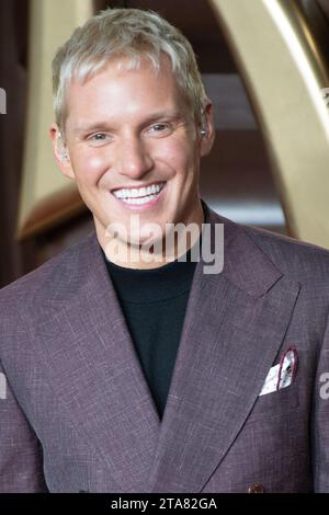 Londra, Regno Unito. 28 novembre 2023. Nella foto: Jamie Laing partecipa alla prima mondiale di "Wonka" al Royal Festival Hall di Southbank. Credito: Justin ng/Alamy Foto Stock