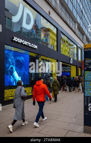 Jd Sports Store Oxford Street Central London. Jd Sports Shop Londra Foto Stock