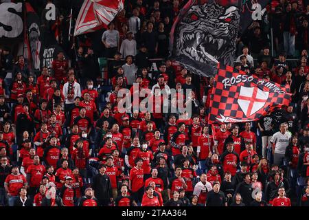 Saitama, Giappone. 29 novembre 2023. Urawa Red Diamonds Fans Football/Soccer : AFC Champions League 2023-24 fase a gironi tra Urawa Red Diamonds 2-1 Wuhan Three Towns Football Club al Saitama Stadium 2002 a Saitama, Giappone . Crediti: Naoki Morita/AFLO SPORT/Alamy Live News Foto Stock