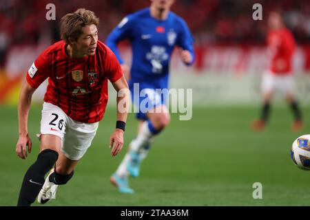 Saitama, Giappone. 29 novembre 2023. Takuya Ogiwara (Reds) calcio/calcio : AFC Champions League 2023-24 fase a gironi tra Urawa Red Diamonds 2-1 Wuhan Three Towns Football Club al Saitama Stadium 2002 a Saitama, Giappone . Crediti: Naoki Morita/AFLO SPORT/Alamy Live News Foto Stock