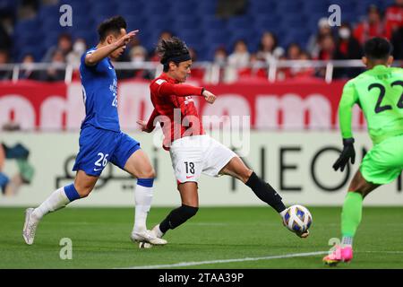 Saitama, Giappone. 29 novembre 2023. Toshiki Takahashi (Reds) calcio/calcio : AFC Champions League 2023-24 fase a gironi tra Urawa Red Diamonds 2-1 Wuhan Three Towns Football Club al Saitama Stadium 2002 a Saitama, Giappone . Crediti: Naoki Morita/AFLO SPORT/Alamy Live News Foto Stock