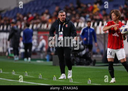 Saitama, Giappone. 29 novembre 2023. Rafal Janas (Reds) calcio/calcio : AFC Champions League 2023-24 fase a gironi tra Urawa Red Diamonds 2-1 Wuhan Three Towns Football Club al Saitama Stadium 2002 a Saitama, Giappone . Crediti: Naoki Morita/AFLO SPORT/Alamy Live News Foto Stock