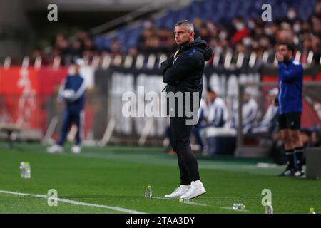 Saitama, Giappone. 29 novembre 2023. Rafal Janas (Reds) calcio/calcio : AFC Champions League 2023-24 fase a gironi tra Urawa Red Diamonds 2-1 Wuhan Three Towns Football Club al Saitama Stadium 2002 a Saitama, Giappone . Crediti: Naoki Morita/AFLO SPORT/Alamy Live News Foto Stock