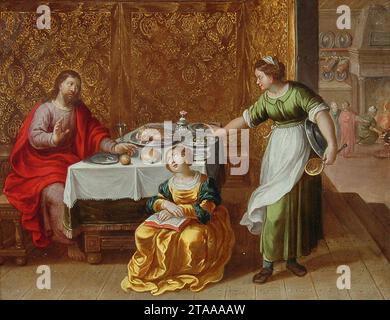 Vincent Adriaenssen - Cristo nella Casa di Maria e Marta. Foto Stock