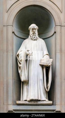 Statua di Filippo Brunelleschi, Firenze, Toscana, Italia Foto Stock