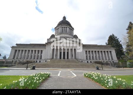 L'edificio della capitale a Olympia WASing USA Foto Stock