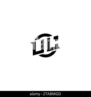 Logo iniziale UL del gioco, design del banner per il tuo team di e-sport o streaming Illustrazione Vettoriale