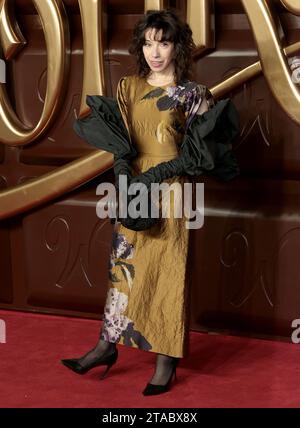 28 novembre 2023 - Londra, Inghilterra, Regno Unito - Sally Hawkins partecipa alla Wonka World Premiere, Royal Festival Hall Foto Stock