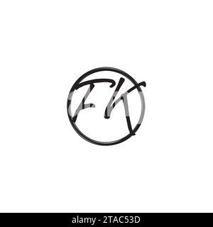 Lettere iniziali del logo FK con design professionale di alta qualità che si adatta bene a qualsiasi supporto di stampa Illustrazione Vettoriale