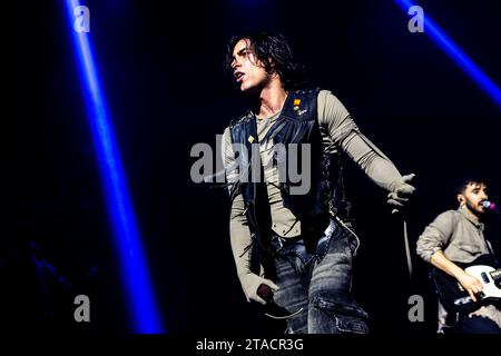 Milano, Italia. 29 novembre 2023. La cantante italiana Naska si esibisce durante un concerto al Fabrique Club di Milano. (Foto di Mairo Cinquetti/SOPA Images/Sipa USA) credito: SIPA USA/Alamy Live News Foto Stock