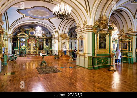 San Pietroburgo Russia. Bogoyavlenskiy Nikolo Morskoy Sobor. San Nicola Cattedrale navale Foto Stock