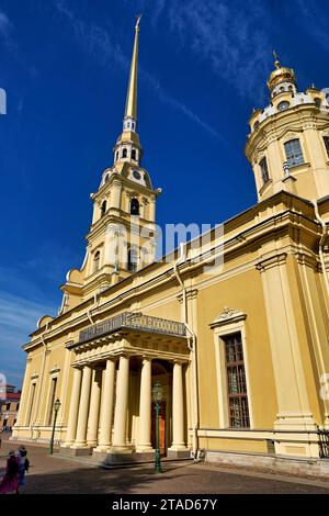 San Pietroburgo Russia. Pietro e Paolo Cattedrale presso la Fortezza di Pietro e Paolo Foto Stock