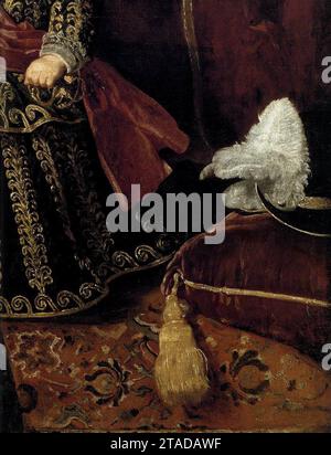 Principe Baltasar Carlos con un nano (dettaglio) 1631 di Diego Rodriguez De Silva Y Velazquez Foto Stock