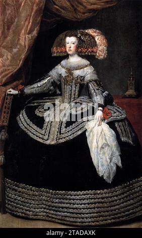 Regina Doña Mariana d'Austria 1652-53 di Diego Rodriguez De Silva Y Velazquez Foto Stock