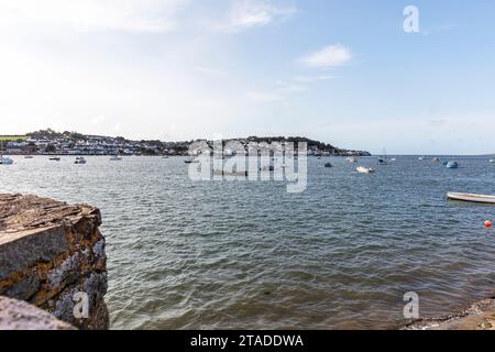 Il piccolo villaggio di pescatori di Appledore si trova nel North Devon, dove i fiumi Taw e Torridge si incontrano prima di sfociare nell'Atlantico, Bideford Bay Foto Stock