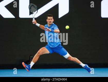 Novak Djokovic (SRB), Australian Open 2023, Melbourne Park, Melbourne, Victoria, AUSTRALIEN Foto Stock