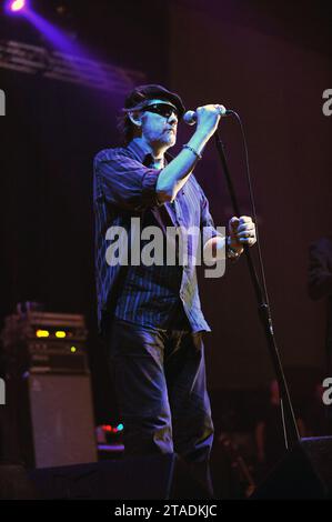 Italia Milano 2009-06-13: Shane MacGowan cantante del gruppo Pogues al Rock in Idro ,Festival musicale dal vivo all'Idroscalo di Milano Foto Stock