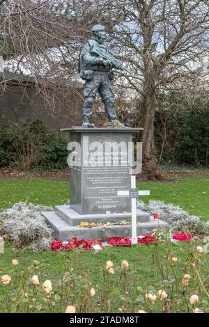 Il Gurkha Memorial nel Folkestone's Garden of Remembrance Foto Stock