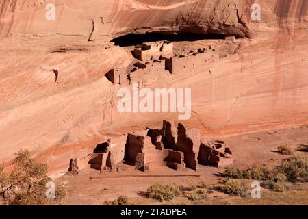 Casa bianca rovina, Canyon De Chelly National Monument, Arizona Foto Stock