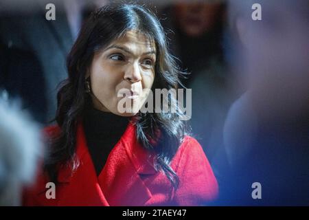 Londra, Regno Unito. 30 novembre 2023. Downing Street Festive Showcase e Christmas Market con Rishi Sunak, primo ministro Akshata Murty: Credit: Ian Davidson/Alamy Live News Foto Stock