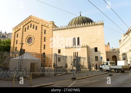 Budapest, Ungheria - 30 agosto 2018: La Sinagoga di via Dohany (Sinagoga Tabakgasse) a Budapest, Ungheria. Foto Stock