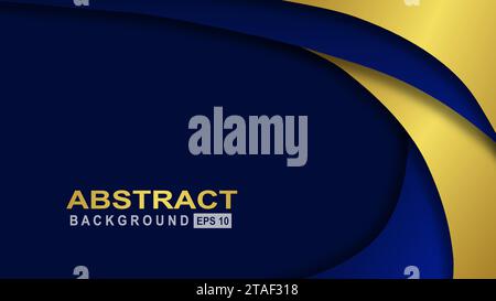 elementi della curva di sfondo con spazio per la progettazione di testo e messaggi Illustrazione Vettoriale