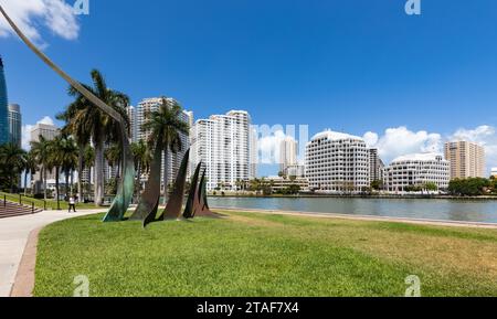 Riverwalk Trail, Brickell, Miami, USA Foto Stock