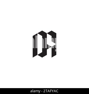 Lettere iniziali del logo in un design professionale di alta qualità che consente di stampare bene su qualsiasi supporto di stampa Illustrazione Vettoriale