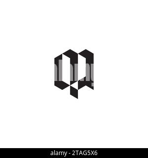 Lettere iniziali del logo QQ con design professionale di alta qualità che si adatta bene a qualsiasi supporto di stampa Illustrazione Vettoriale