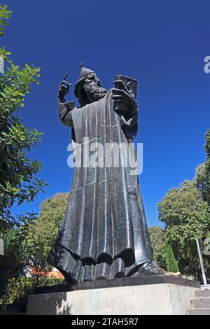 Statua del vescovo Grgur Ninski del X secolo, Spalato, Croazia Foto Stock