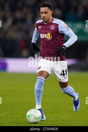 Birmingham, Regno Unito. 30 novembre 2023. Jacob Ramsey dell'Aston Villa durante la partita della UEFA Europa Conference League a Villa Park, Birmingham. Il credito fotografico dovrebbe leggere: Andrew Yates/Sportimage Credit: Sportimage Ltd/Alamy Live News Foto Stock