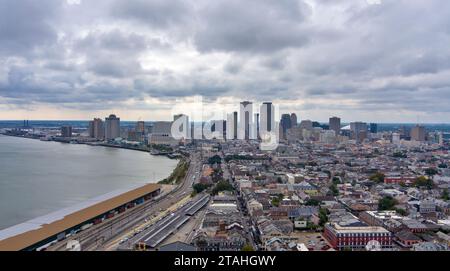 Centro di New Orleans, Louisiana a novembre Foto Stock