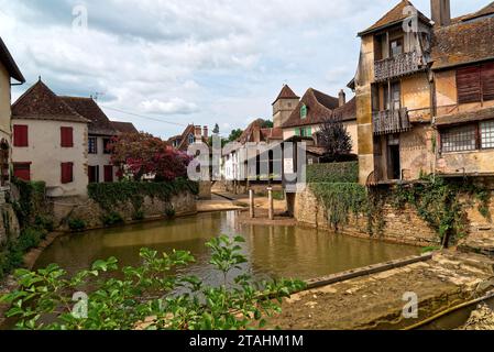 le Village de Sales de Béarn Foto Stock