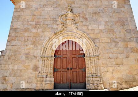 Penamacor, Igreja da Misericordia (manuelina 16th ° secolo). Beira Baixa, Castelo Branco, Portogallo. Foto Stock