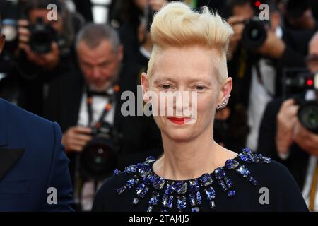 CANNES, FRANCIA - 20 MAGGIO: L'attrice Tilda Swinton partecipa alla proiezione di "Three Thousand Years of Longing (Trois mille ANS A T'Attendre)" durante il 75 Foto Stock