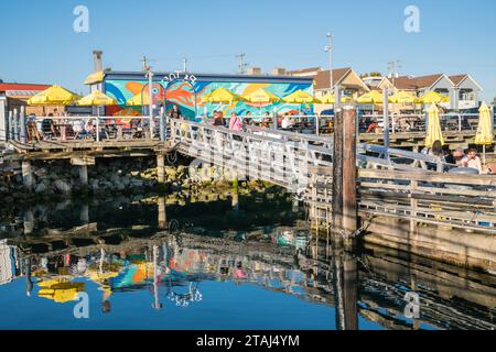 Steveston, British Columbia, Canada-7 ottobre 2023: Il villaggio di Steveston di Richmond è una destinazione unica della costa canadese ricca di storia e fascino Foto Stock