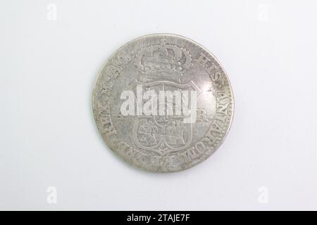 vecchie monete spagnole numismatiche provenienti dalla penisola iberica Foto Stock