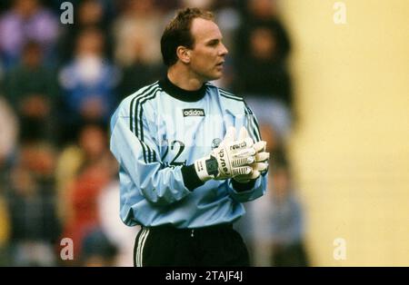 Calcio, firo: 21 maggio 1996 preparazione del Campionato europeo di calcio, partita amichevole, preparazione per la partita internazionale 1996, foto archiviate, foto archiviate, immagini archiviate, gioco di addio Rudi Voller squadra di Rudi - nazionale Oliver Reck, mezza figura Foto Stock