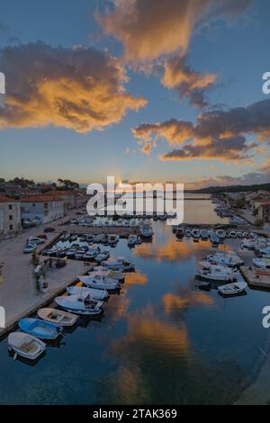 Sali Marina Dawn, Dugi Otok Foto Stock