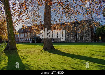 Hall Place in autunno, Bexley, Kent, Inghilterra Foto Stock