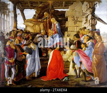 Adorazione dei Magi Sandro Botticelli Foto Stock